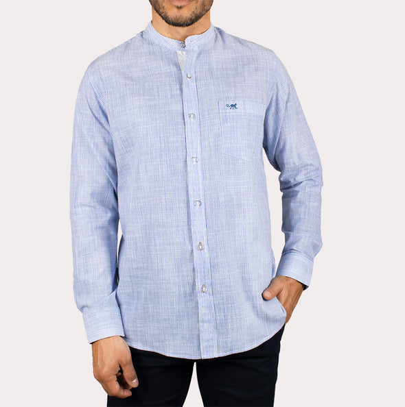 Silueta Regular - Camisa Manga Larga Lino R-1053110632