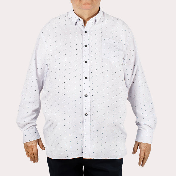 Silueta Clásica - Camisa Manga Larga Estampada R- 1053120165