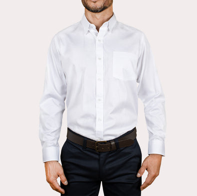 Silueta Regular - Camisa Manga Larga Dobby R-1052110065