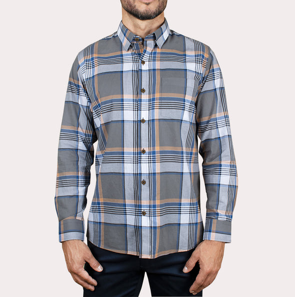 Silueta Regular - Camisa Manga Larga Cuadros R-1053110680