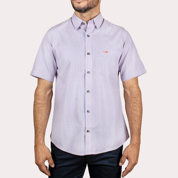 Silueta Regular - Camisa Manga Corta Cuadros R-1053110662