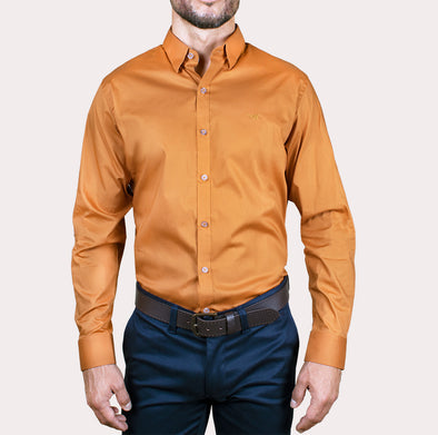 Silueta Slim - Camisa Manga Larga Fondo Entero R-1053130110