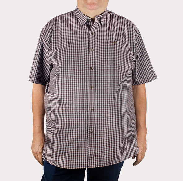 Silueta Clásica - Camisa Manga Corta Cuadros R- 1053120167