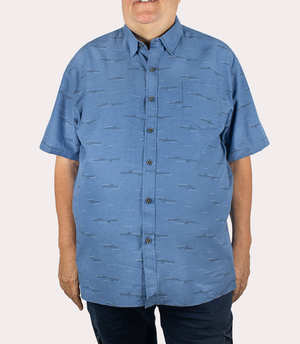 Silueta Clásica - Camisa Manga Corta Estampada R- 1053120170