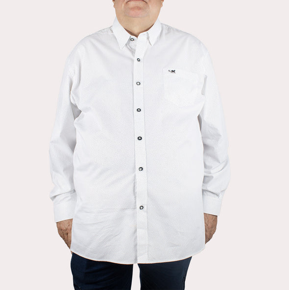 Silueta Clásica - Camisa Manga Larga Estampada R- 1053120171