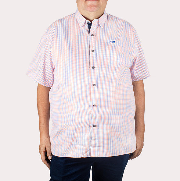 Silueta Clásica - Camisa Manga Corta Cuadros R- 1053120175