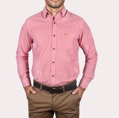 Silueta Regular - Camisa Manga Larga Cuadros R- 1053110774