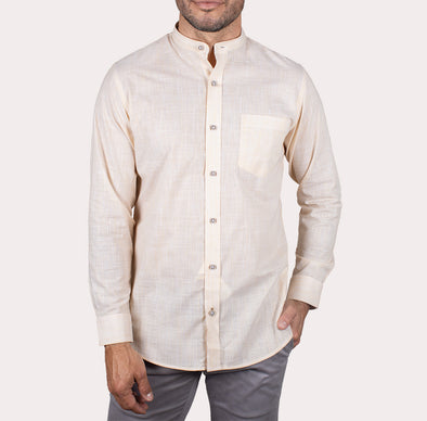 Silueta Regular - Camisa Manga Larga Lino R-1053110750