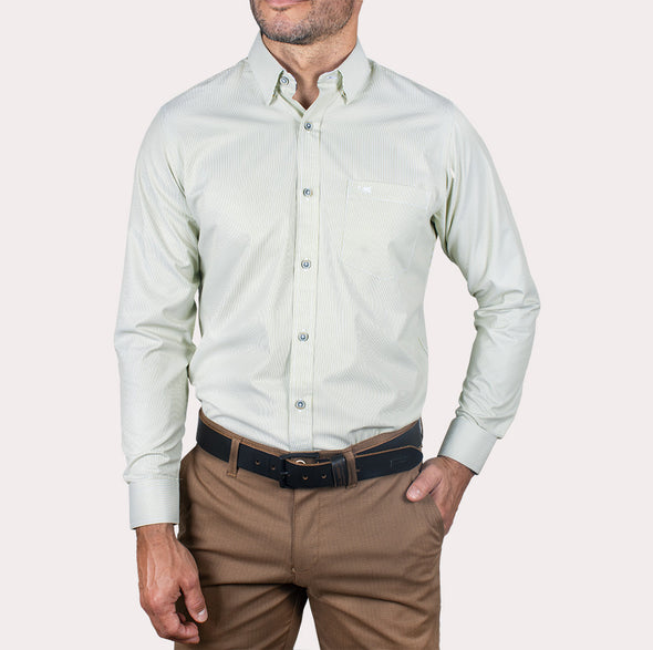 Silueta Regular - Camisa Manga Larga Mil Rayas R- 1053110757