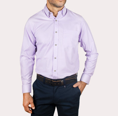 Silueta Regular - Camisa Manga Larga Mil Rayas R- 1053110757