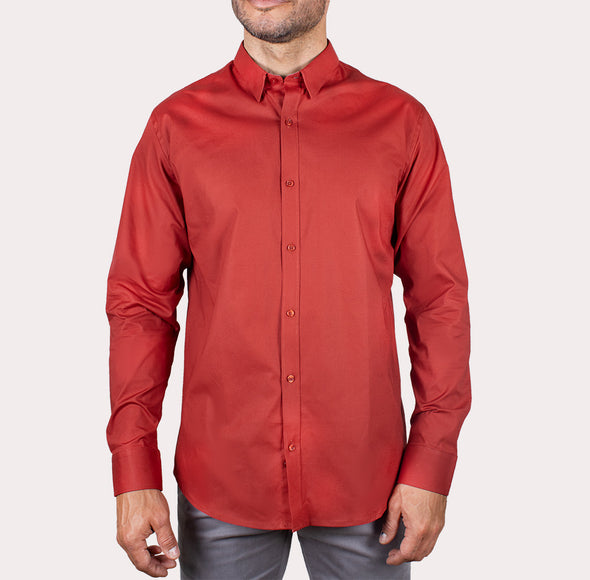Silueta Slim - Camisa Manga Larga Fondo Entero R- 1053130124