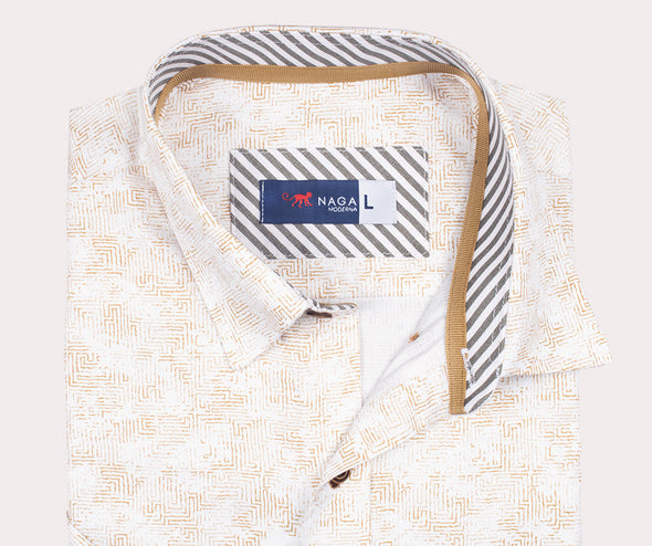 Silueta Regular- Camisa Manga Corta Estampado R- 1053110772