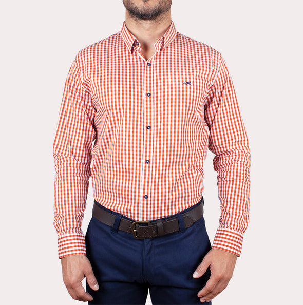 Silueta Slim - Camisa Manga Larga Cuadros R-1053130099