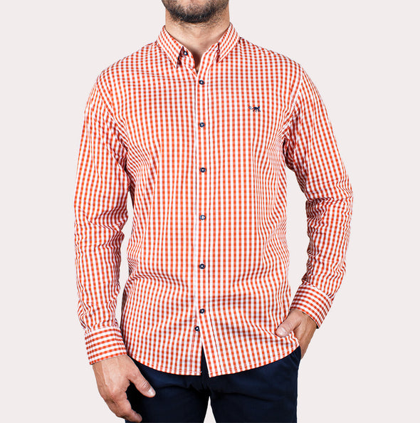 Silueta Slim - Camisa Manga Larga Cuadros R-1053130099