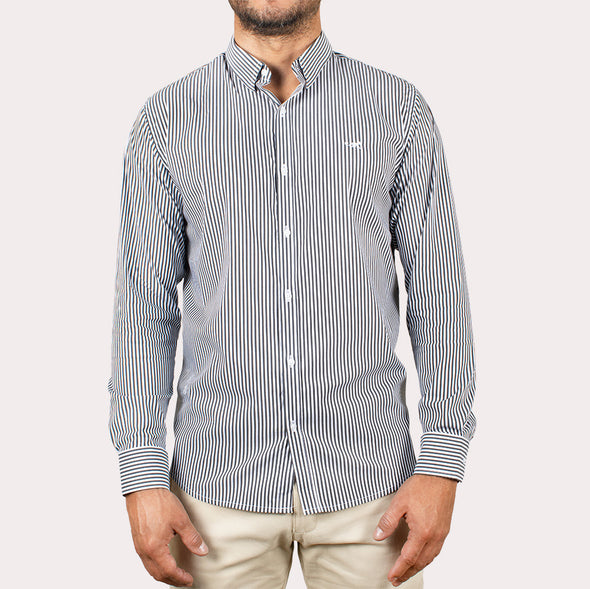 Silueta Slim - Camisa Manga Larga Rayas R-1053130100