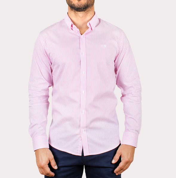 Silueta Slim - Camisa Manga Larga Rayas R-1053130100